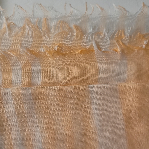 Maurices Orange & White Striped Scarf - Picture 2 of 2